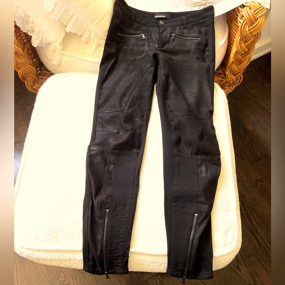 CAMBIO slim fit faux Leather & stretch fabric
Pant